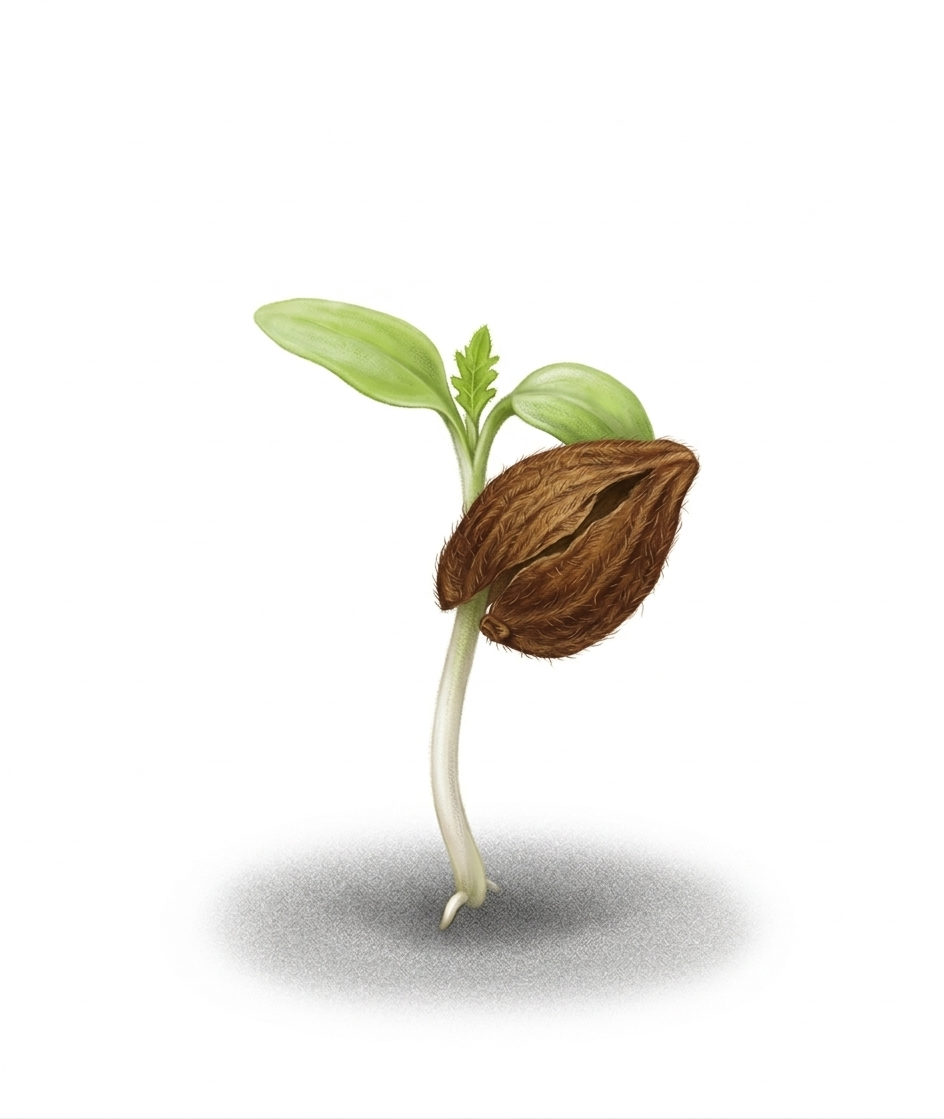 Seedling just sprouted